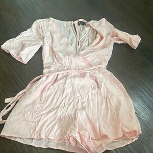 Pink Wrap Romper